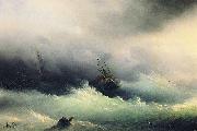 Ships in a Storm Ivan Aivazovsky